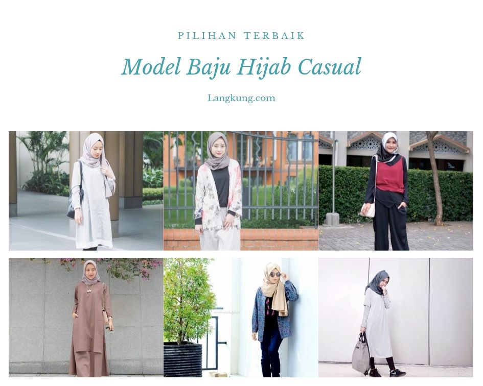 Model Baju Hijab Casual
