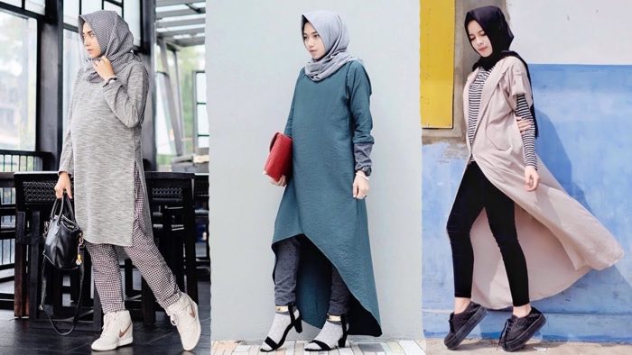 model baju hijab modern simpel terbaru