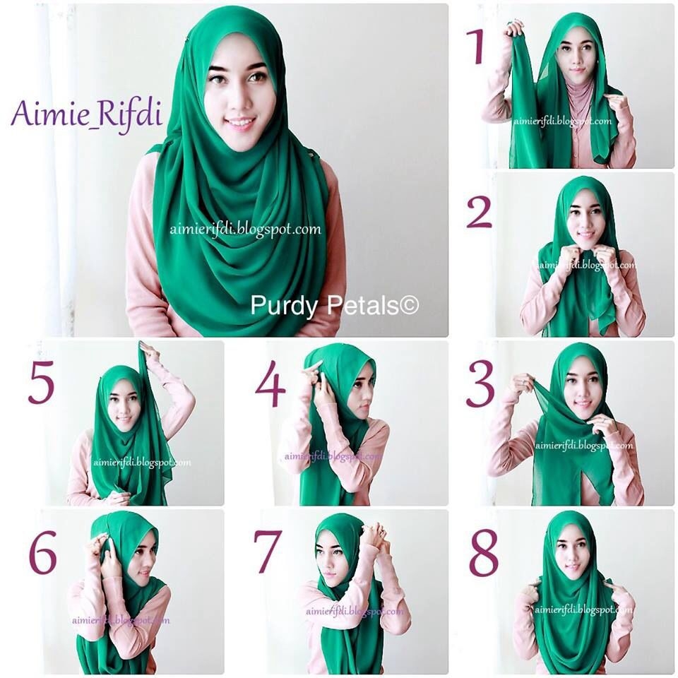 Hijab syar'i tutorial untuk tampil menawan