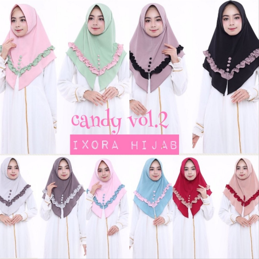 model hijab kerudung fashion jilbab instan candy terbaru