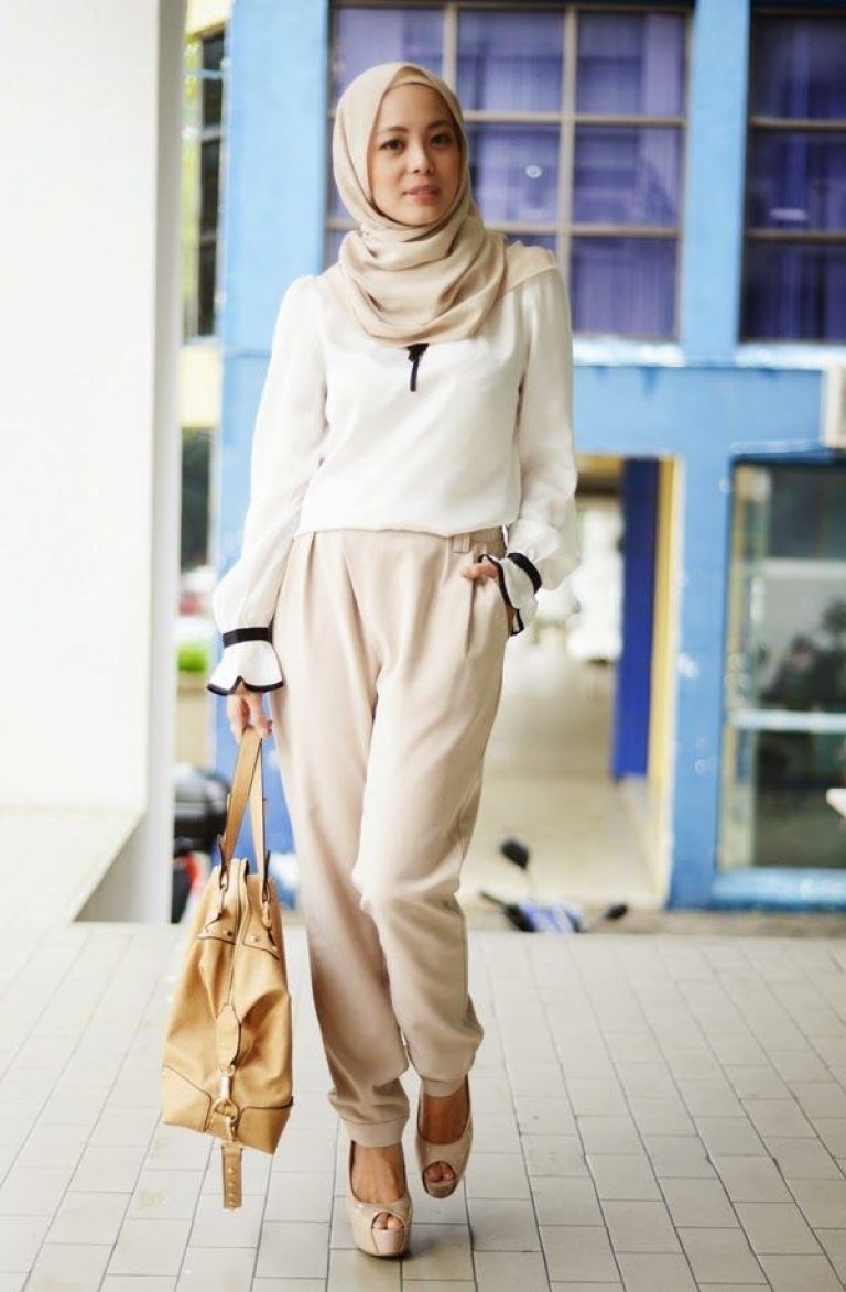 Style baju hijab simple untuk kuliah