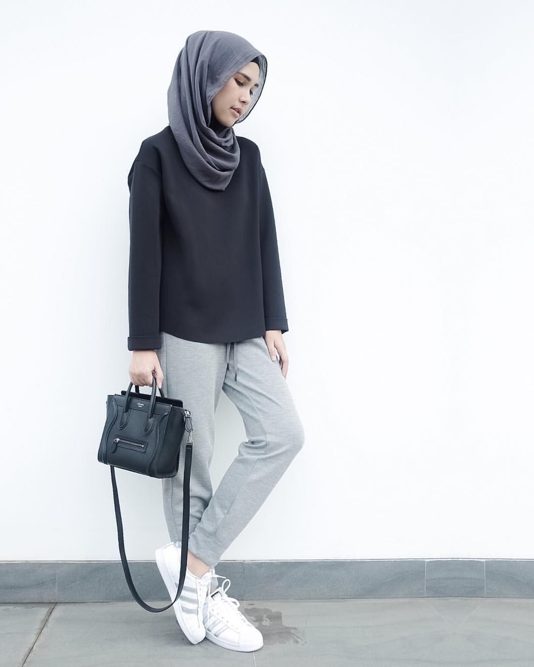 Style baju hijab simple untuk sehari hari