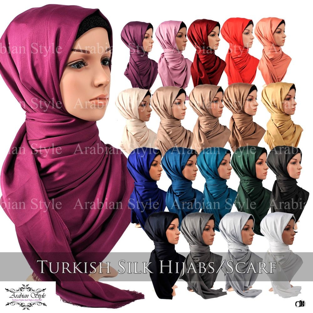 tutorial hijab pashmina satin ala turki