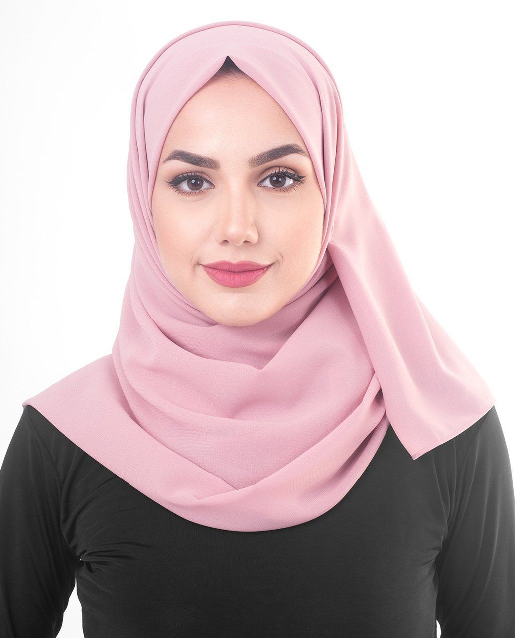tutorial hijab pashmina satin untuk acara formal