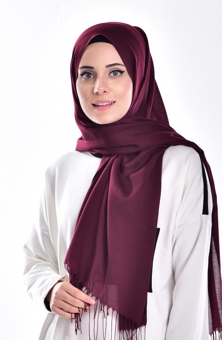 tutorial hijab pashmina satin yang sederhana