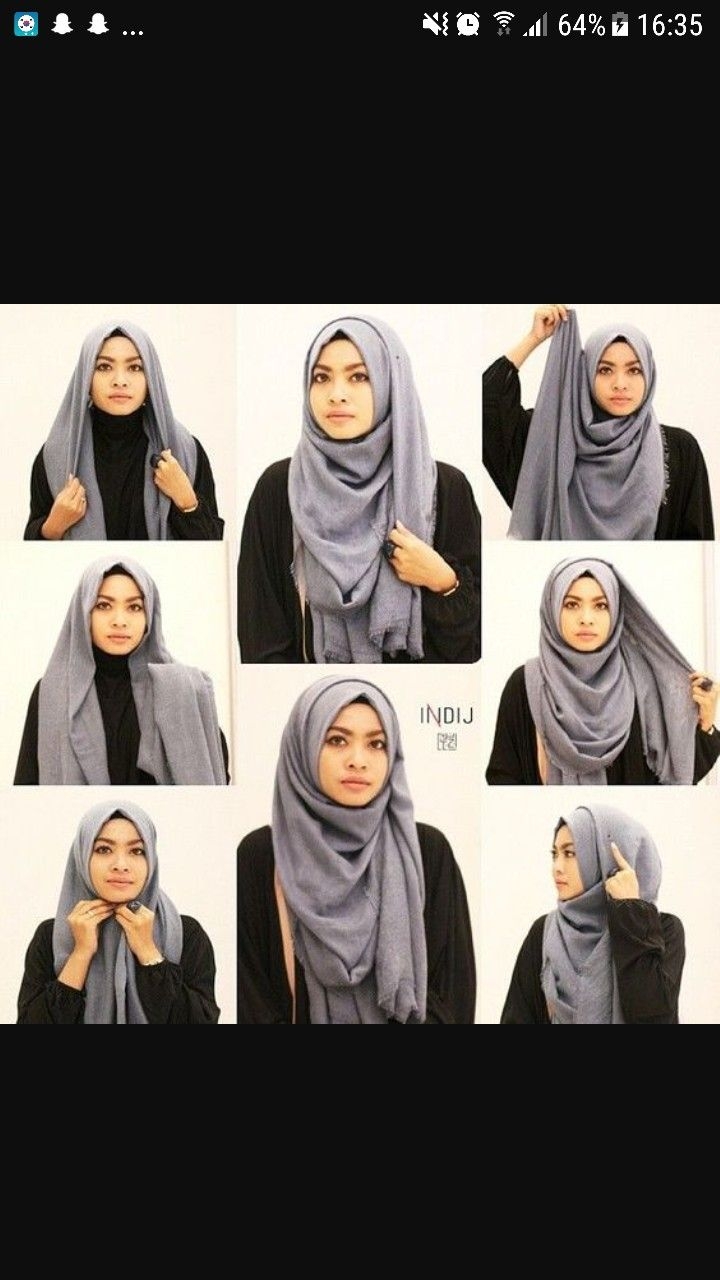 Tutorial hijab pashmina simple dengan lilit