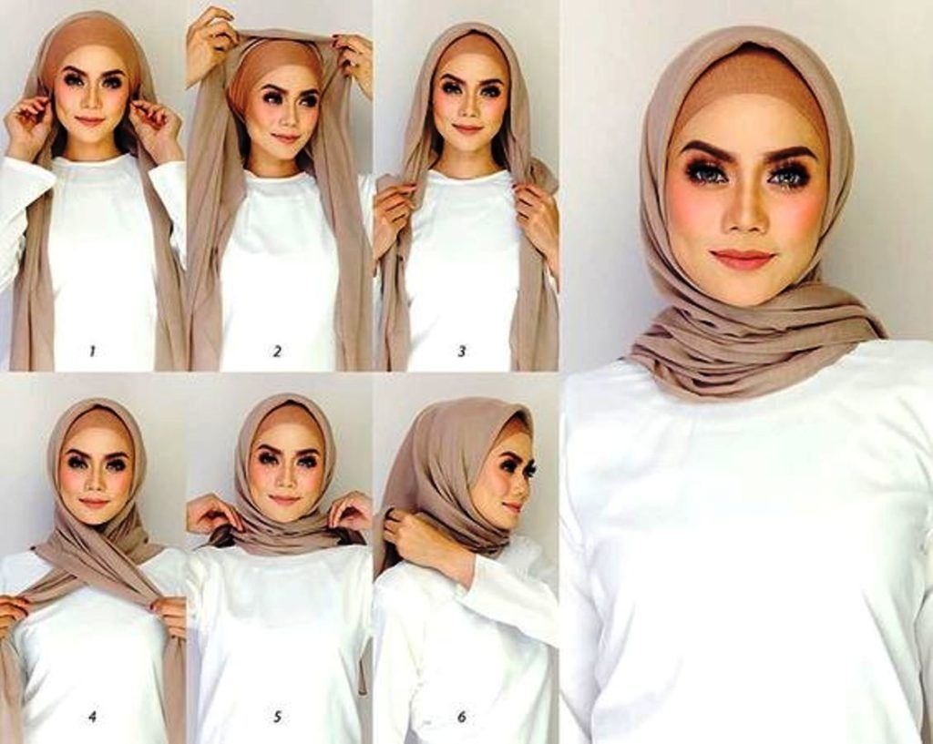 tutorial hijab pashmina simple untuk sehari hari