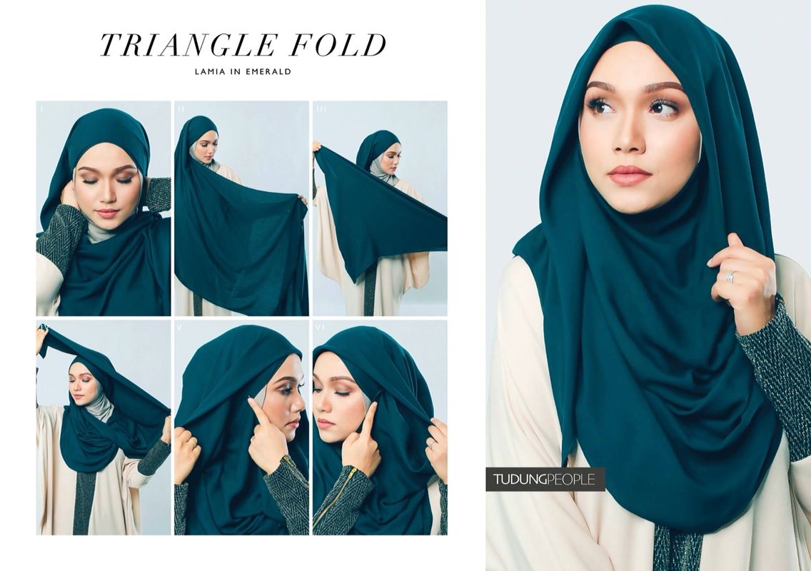 Tutorial hijab pashmina simple yang cocok untuk pesta