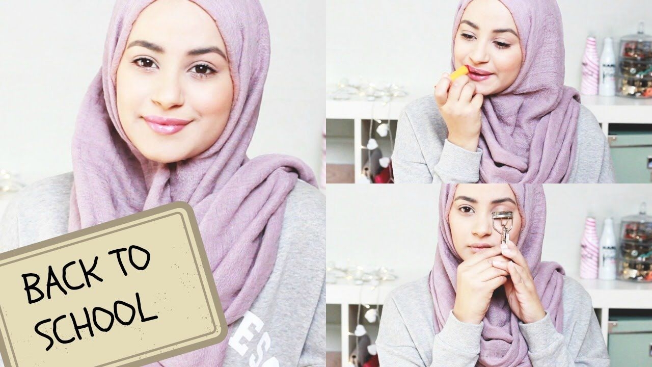 Tutorial make up natural hijab yang simple