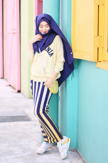 style hijab saat jogging style fashion muslimah