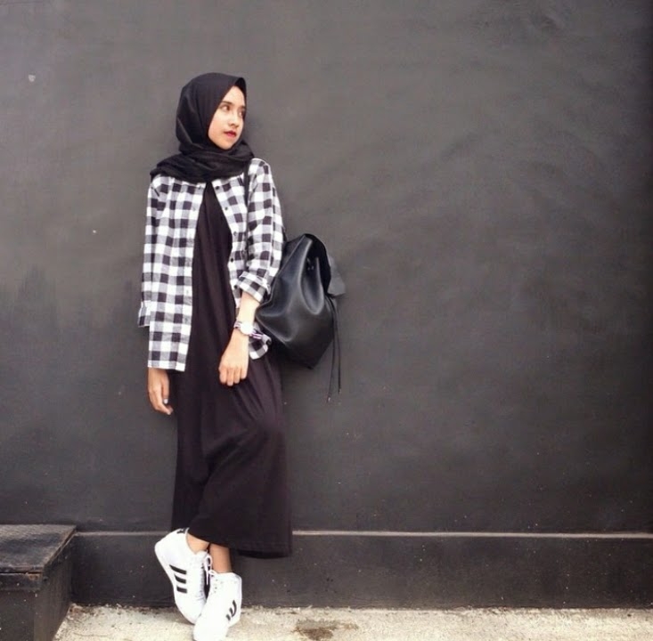 waffinesia style hijab modis dan kekinian dengan kemeja