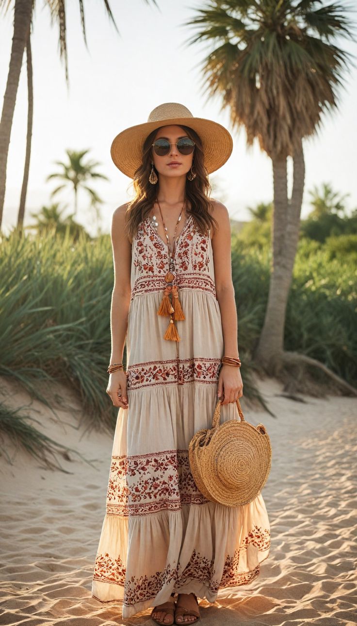 Boho Beach Look Effortlessly Chic