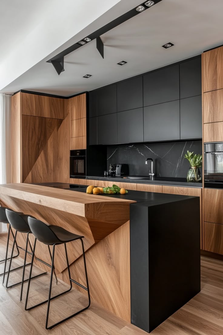 13 Black And Wood Kitchen Designs To Inspire 13 Black And Wood Kitchen Designs To Inspire