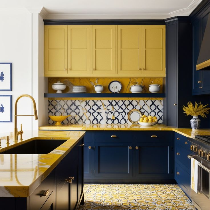 19 Stunning Navy Blue and Mustard Yellow Kitchen Ideas to Brighten Your Home Style Zuri 19 Stunning Navy Blue and Mustard Yellow Kitchen Ideas to Brighten Your Home Style Zuri