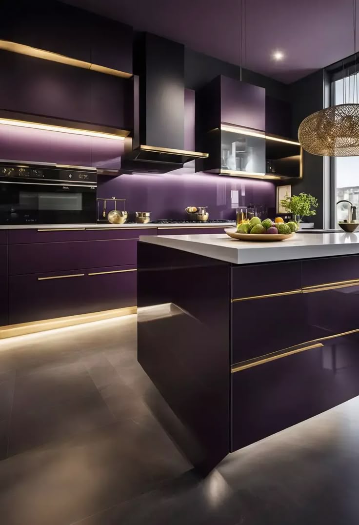 Dark Colors in Kitchen Decor (From Plum to Aubergine) Dark Colors in Kitchen Decor (From Plum to Aubergine)