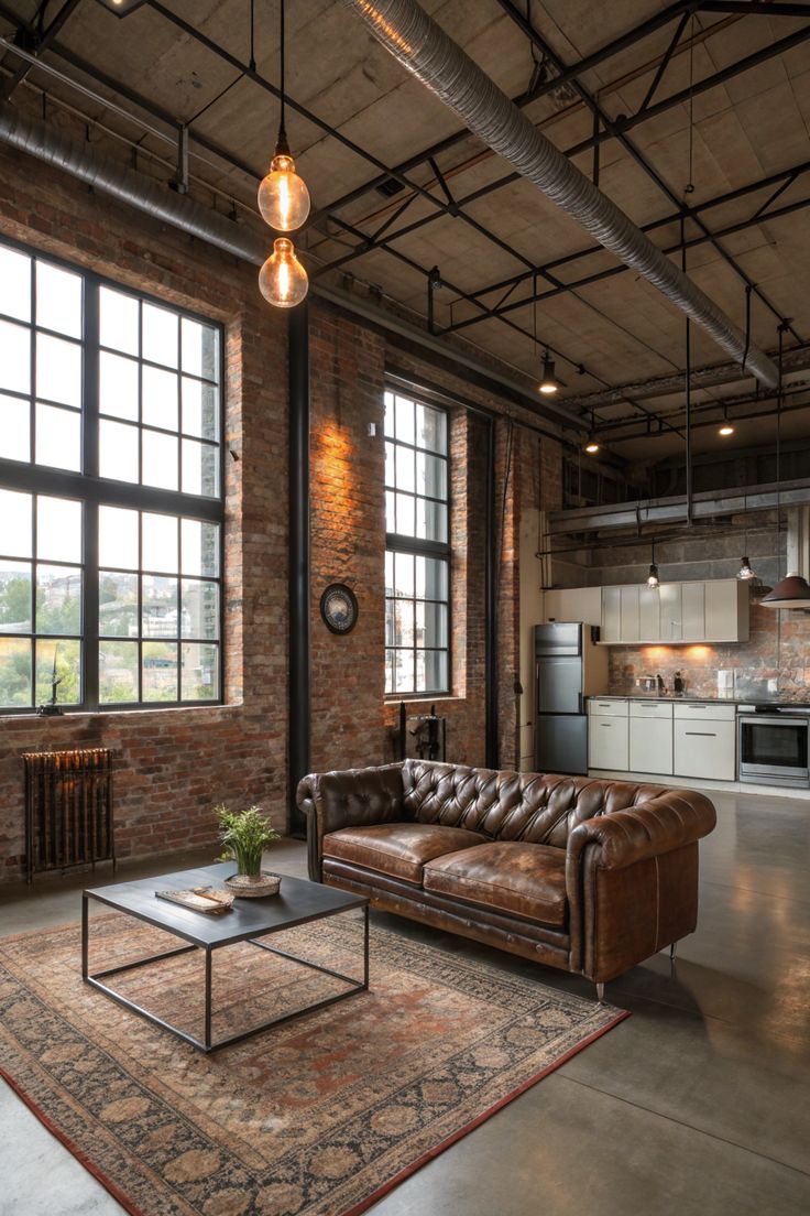 🏭 Industrial Loft Apartment Design Edgy & Chic